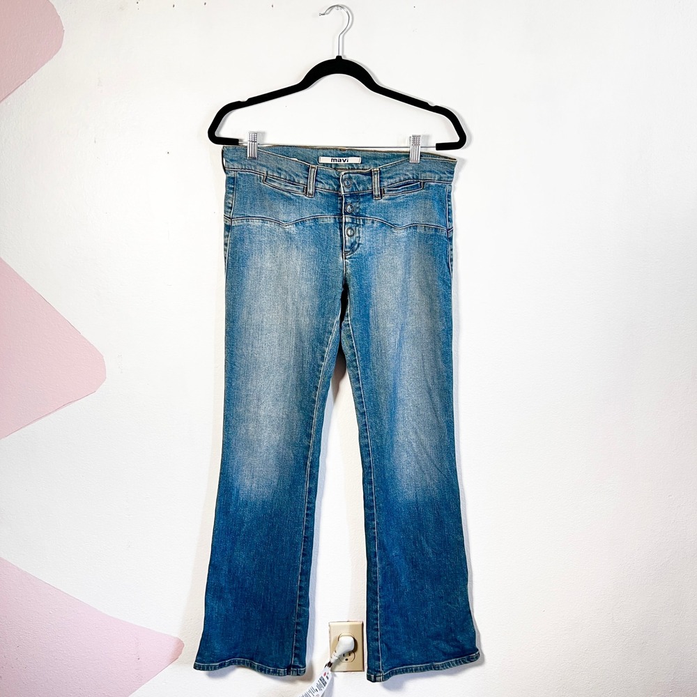 Mavi Jeans Womens Sz 31X32 Low Rise Bootcut Button Fly Western Y2K
